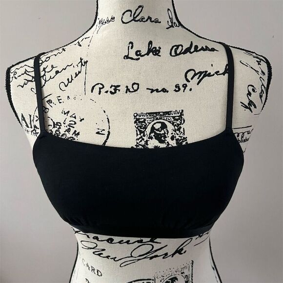 Aerie Women's Black Strappy Bralette Size Standard xl Adjustable Straps - Picture 3 of 9